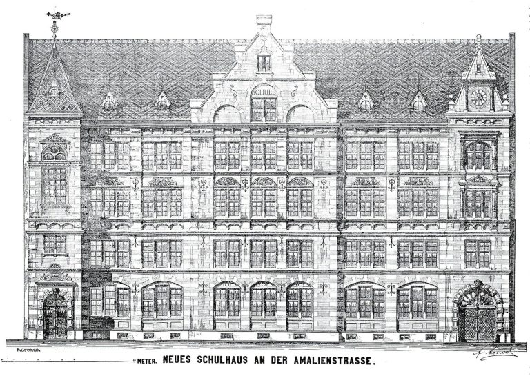 Amalienschule Entwurf 1892